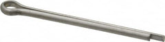 Made in USA - 1/8" Diam x 1-3/4" Long Extended Prong Cotter Pin - Grade 18-8, Uncoated, Stainless Steel - Exact Tooling