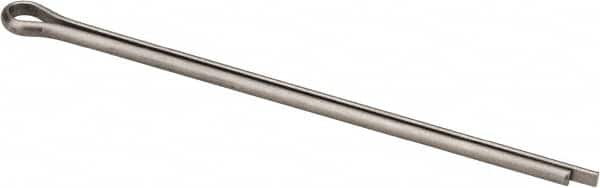 Made in USA - 1/8" Diam x 3" Long Extended Prong Cotter Pin - Grade 18-8, Uncoated, Stainless Steel - Exact Tooling