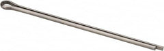 Made in USA - 1/8" Diam x 3" Long Extended Prong Cotter Pin - Grade 18-8, Uncoated, Stainless Steel - Exact Tooling