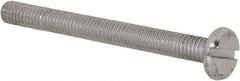 Value Collection - M3x0.50, 30mm Length Under Head Slotted Drive Machine Screw - Pan Head, Grade 4.8 Steel, Zinc-Plated Finish, Without Washer - Exact Tooling