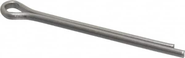 Made in USA - 5/32" Diam x 2" Long Extended Prong Cotter Pin - Grade 18-8, Uncoated, Stainless Steel - Exact Tooling