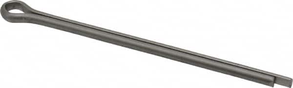Made in USA - 5/32" Diam x 3" Long Extended Prong Cotter Pin - Grade 18-8, Uncoated, Stainless Steel - Exact Tooling