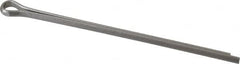 Made in USA - 3/16" Diam x 4" Long Extended Prong Cotter Pin - Grade 18-8, Uncoated, Stainless Steel - Exact Tooling