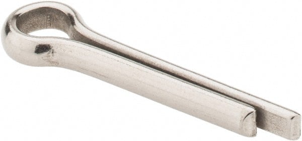 Made in USA - 1/4" Diam x 1-1/4" Long Extended Prong Cotter Pin - Grade 18-8, Uncoated, Stainless Steel - Exact Tooling