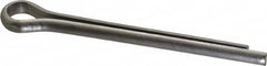 Made in USA - 1/4" Diam x 2-1/2" Long Extended Prong Cotter Pin - Grade 18-8, Uncoated, Stainless Steel - Exact Tooling