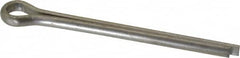 Made in USA - 1/4" Diam x 3" Long Extended Prong Cotter Pin - Grade 18-8, Uncoated, Stainless Steel - Exact Tooling