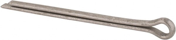 Made in USA - 1/4" Diam x 4" Long Extended Prong Cotter Pin - Grade 18-8, Uncoated, Stainless Steel - Exact Tooling