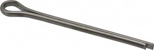 Made in USA - 5/16" Diam x 4" Long Extended Prong Cotter Pin - Grade 18-8, Uncoated, Stainless Steel - Exact Tooling