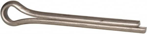 Made in USA - 3/8" Diam x 3" Long Extended Prong Cotter Pin - Grade 18-8, Uncoated, Stainless Steel - Exact Tooling