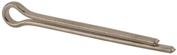 Made in USA - 3/8" Diam x 4" Long Extended Prong Cotter Pin - Grade 18-8, Uncoated, Stainless Steel - Exact Tooling