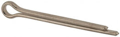 Made in USA - 3/8" Diam x 4" Long Extended Prong Cotter Pin - Grade 18-8, Uncoated, Stainless Steel - Exact Tooling