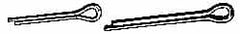 Made in USA - 5/16" Diam x 2" Long Extended Prong Cotter Pin - Grade 18-8, Uncoated, Stainless Steel - Exact Tooling
