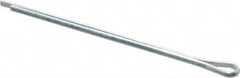 Made in USA - 1/16" Diam x 1-1/2" Long Extended Prong Cotter Pin - Grade 2, Zinc-Plated, Steel - Exact Tooling