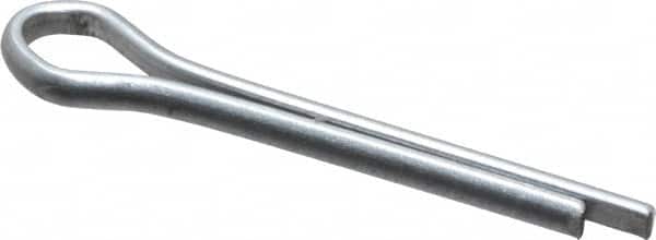 Made in USA - 3/32" Diam x 3/4" Long Extended Prong Cotter Pin - Grade 2, Zinc-Plated, Steel - Exact Tooling