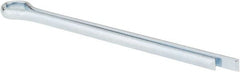 Made in USA - 3/32" Diam x 1-1/2" Long Extended Prong Cotter Pin - Grade 2, Zinc-Plated, Steel - Exact Tooling