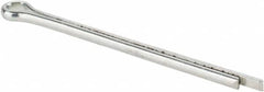 Made in USA - 3/32" Diam x 1-3/4" Long Extended Prong Cotter Pin - Grade 2, Zinc-Plated, Steel - Exact Tooling
