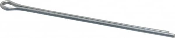 Made in USA - 3/32" Diam x 2-1/2" Long Extended Prong Cotter Pin - Grade 2, Zinc-Plated, Steel - Exact Tooling