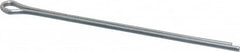 Made in USA - 3/32" Diam x 2-1/2" Long Extended Prong Cotter Pin - Grade 2, Zinc-Plated, Steel - Exact Tooling
