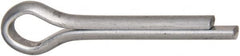 Made in USA - 1/8" Diam x 3/4" Long Extended Prong Cotter Pin - Grade 2, Zinc-Plated, Steel - Exact Tooling