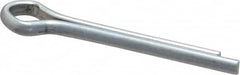 Made in USA - 1/8" Diam x 1" Long Extended Prong Cotter Pin - Grade 2, Zinc-Plated, Steel - Exact Tooling