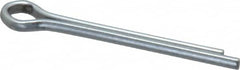 Made in USA - 1/8" Diam x 1-1/4" Long Extended Prong Cotter Pin - Grade 2, Zinc-Plated, Steel - Exact Tooling