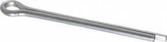 Made in USA - 1/8" Diam x 1-3/4" Long Extended Prong Cotter Pin - Grade 2, Zinc-Plated, Steel - Exact Tooling