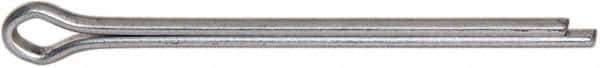 Made in USA - 1/8" Diam x 2" Long Extended Prong Cotter Pin - Grade 2, Zinc-Plated, Steel - Exact Tooling