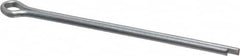 Made in USA - 1/8" Diam x 2-1/2" Long Extended Prong Cotter Pin - Grade 2, Zinc-Plated, Steel - Exact Tooling