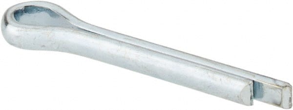 Made in USA - 5/32" Diam x 1" Long Extended Prong Cotter Pin - Grade 2, Zinc-Plated, Steel - Exact Tooling