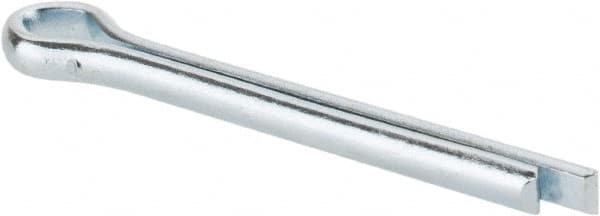 Made in USA - 5/32" Diam x 1-1/2" Long Extended Prong Cotter Pin - Grade 2, Zinc-Plated, Steel - Exact Tooling