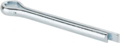 Made in USA - 5/32" Diam x 1-1/2" Long Extended Prong Cotter Pin - Grade 2, Zinc-Plated, Steel - Exact Tooling
