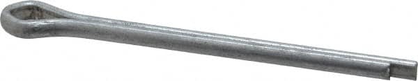 Made in USA - 5/32" Diam x 2" Long Extended Prong Cotter Pin - Grade 2, Zinc-Plated, Steel - Exact Tooling