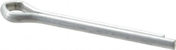 Made in USA - 3/16" Diam x 1-3/4" Long Extended Prong Cotter Pin - Grade 2, Zinc-Plated, Steel - Exact Tooling