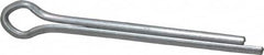 Made in USA - 3/16" Diam x 2" Long Extended Prong Cotter Pin - Grade 2, Zinc-Plated, Steel - Exact Tooling