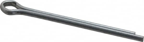 Made in USA - 3/16" Diam x 2-1/2" Long Extended Prong Cotter Pin - Grade 2, Zinc-Plated, Steel - Exact Tooling