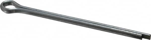 Made in USA - 3/16" Diam x 3" Long Extended Prong Cotter Pin - Grade 2, Zinc-Plated, Steel - Exact Tooling