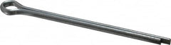 Made in USA - 3/16" Diam x 3" Long Extended Prong Cotter Pin - Grade 2, Zinc-Plated, Steel - Exact Tooling