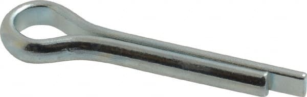 Made in USA - 1/4" Diam x 1-1/4" Long Extended Prong Cotter Pin - Grade 2, Zinc-Plated, Steel - Exact Tooling