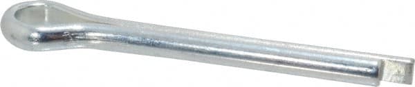 Made in USA - 1/4" Diam x 2" Long Extended Prong Cotter Pin - Grade 2, Zinc-Plated, Steel - Exact Tooling
