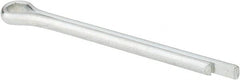 Made in USA - 1/4" Diam x 3" Long Extended Prong Cotter Pin - Grade 2, Zinc-Plated, Steel - Exact Tooling