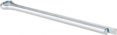 Made in USA - 1/4" Diam x 4" Long Extended Prong Cotter Pin - Grade 2, Zinc-Plated, Steel - Exact Tooling