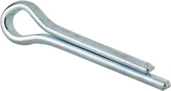 Made in USA - 5/16" Diam x 1-1/2" Long Extended Prong Cotter Pin - Grade 2, Zinc-Plated, Steel - Exact Tooling
