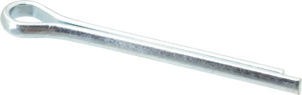 Made in USA - 5/16" Diam x 3" Long Extended Prong Cotter Pin - Grade 2, Zinc-Plated, Steel - Exact Tooling