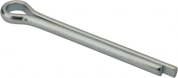 Made in USA - 3/8" Diam x 3-1/2" Long Extended Prong Cotter Pin - Grade 2, Zinc-Plated, Steel - Exact Tooling