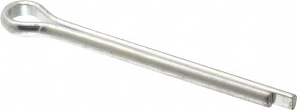 Made in USA - 3/8" Diam x 4" Long Extended Prong Cotter Pin - Grade 2, Zinc-Plated, Steel - Exact Tooling