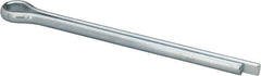 Made in USA - 3/8" Diam x 5" Long Extended Prong Cotter Pin - Grade 2, Zinc-Plated, Steel - Exact Tooling