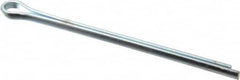 Made in USA - 3/8" Diam x 6" Long Extended Prong Cotter Pin - Grade 2, Zinc-Plated, Steel - Exact Tooling
