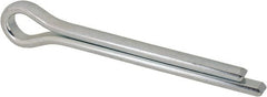 Made in USA - 1/2" Diam x 4" Long Extended Prong Cotter Pin - Grade 2, Zinc-Plated, Steel - Exact Tooling