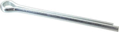 Made in USA - 1/2" Diam x 6" Long Extended Prong Cotter Pin - Grade 2, Zinc-Plated, Steel - Exact Tooling
