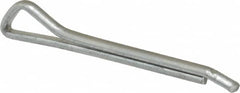 Made in USA - 1/8" Diam x 1-1/4" Long Hammerlock Cotter Pin - Grade 2, Zinc-Plated, Steel - Exact Tooling